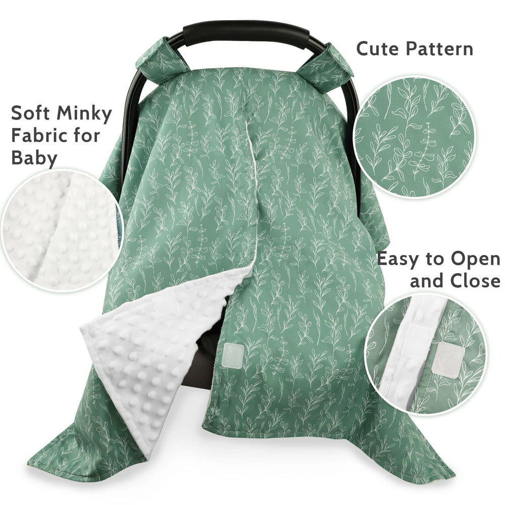 HNHUAMING sage canopy with dotted backing for stylish feeding privacy