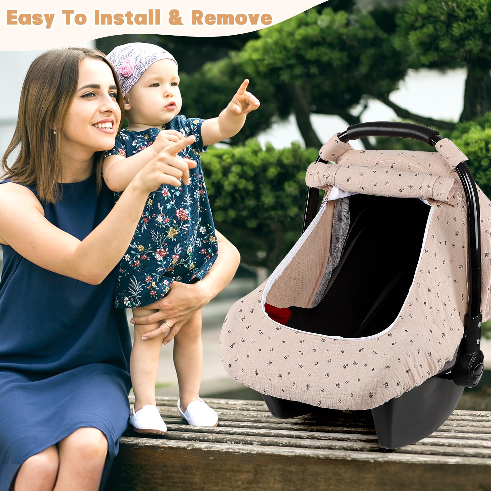 HNHUAMING car seat cover lightweight and portable for on-the-go use