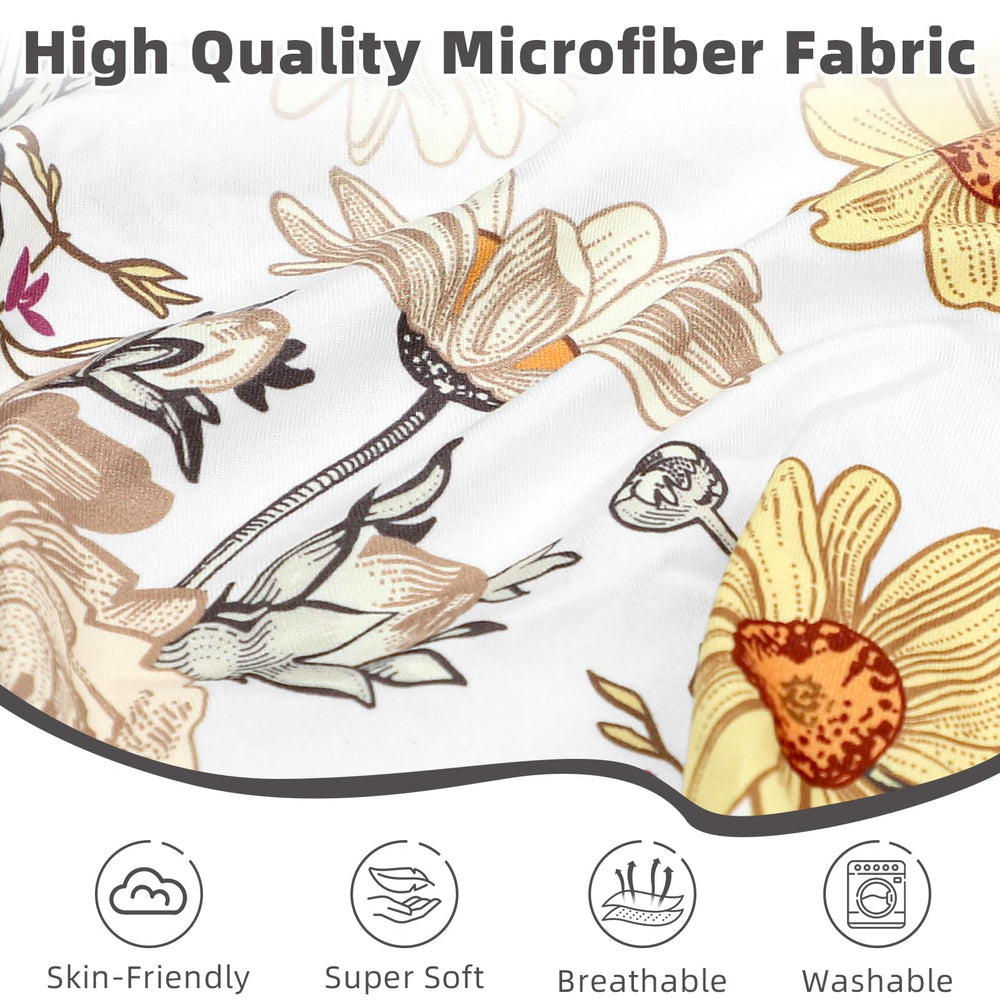 HNHUAMING changing pad cover in a cotton-polyester blend offers a cozy touch and easy care.