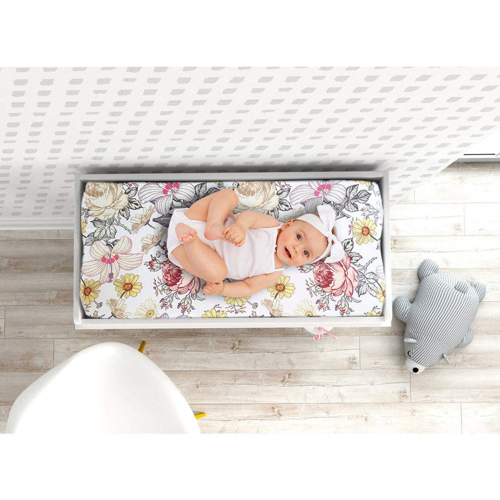 HNHUAMING unisex floral pattern suits both boys and girls in any nursery space.