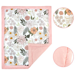 HNHUAMING daisy flower crib skirt enhances bed aesthetic and tidy look.