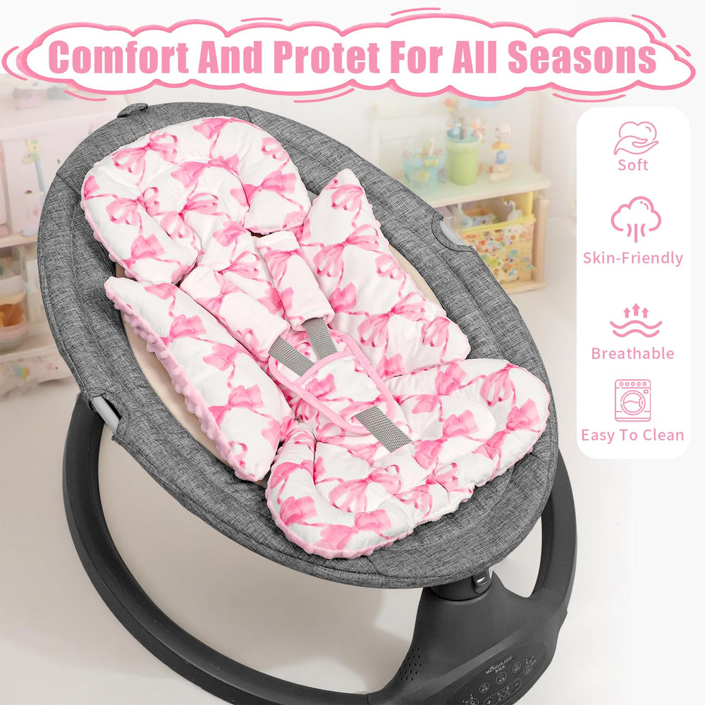 HNHUAMING insert shows double-sided breathable minky and soft 3D dot texture.