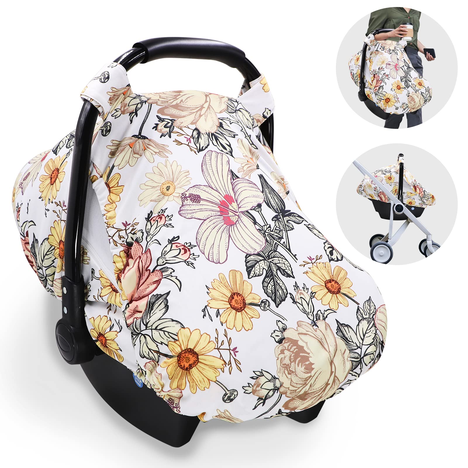 HNHUAMING floral car seat cover supports multi-use scenarios.