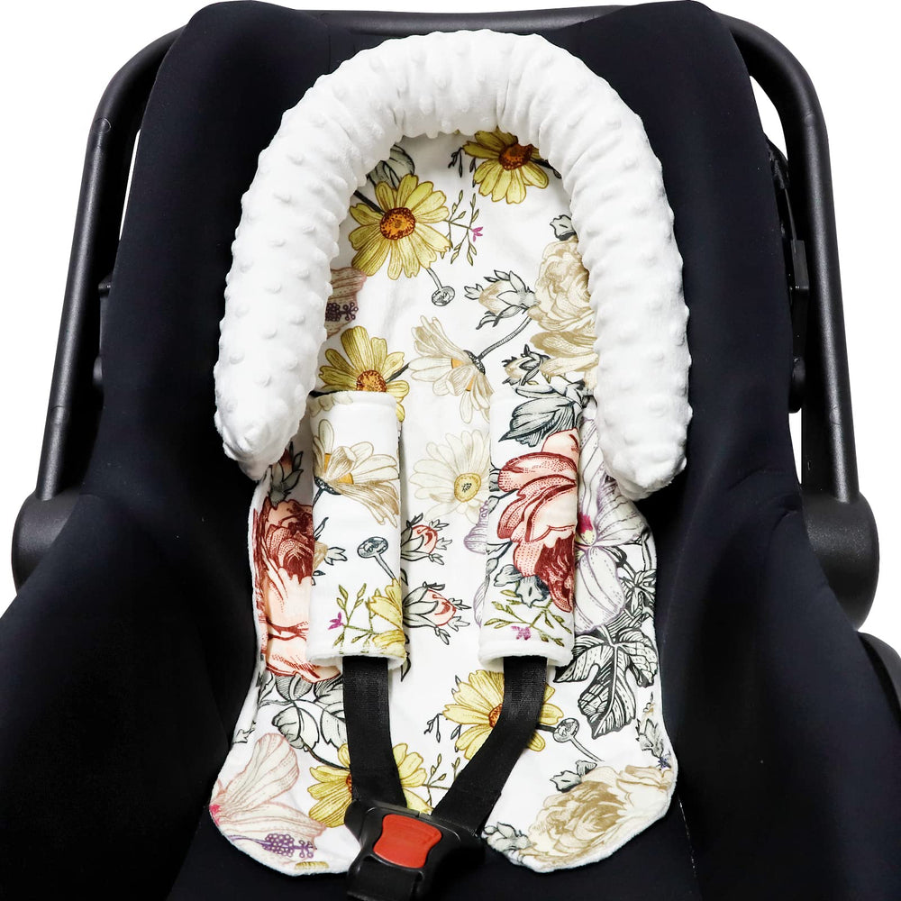 HNHUAMING floral pattern car seat cover complements strollers and seats
