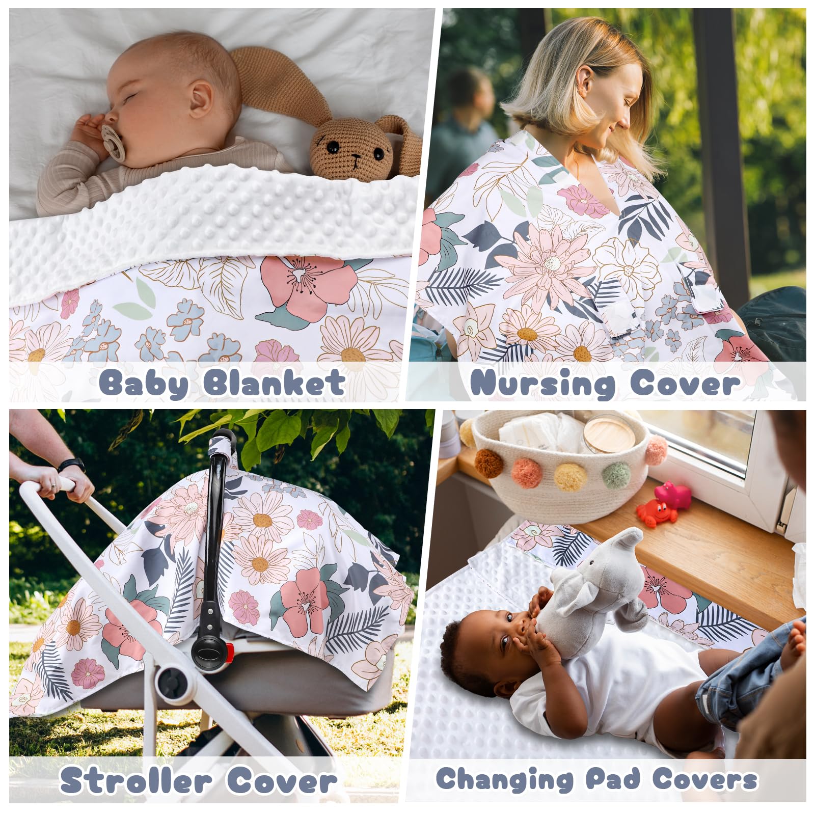 HNHUAMING foldable, travel-friendly car seat cover in diaper bag