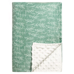 HNHUAMING Green Sage baby blanket with double layer for soothing, cozy sleep