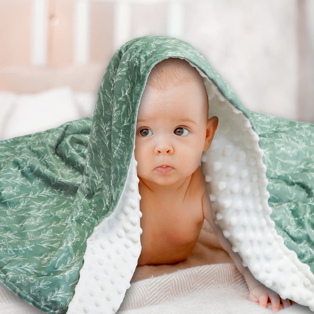 HNHUAMING Green Sage blanket suitable as a stroller cover