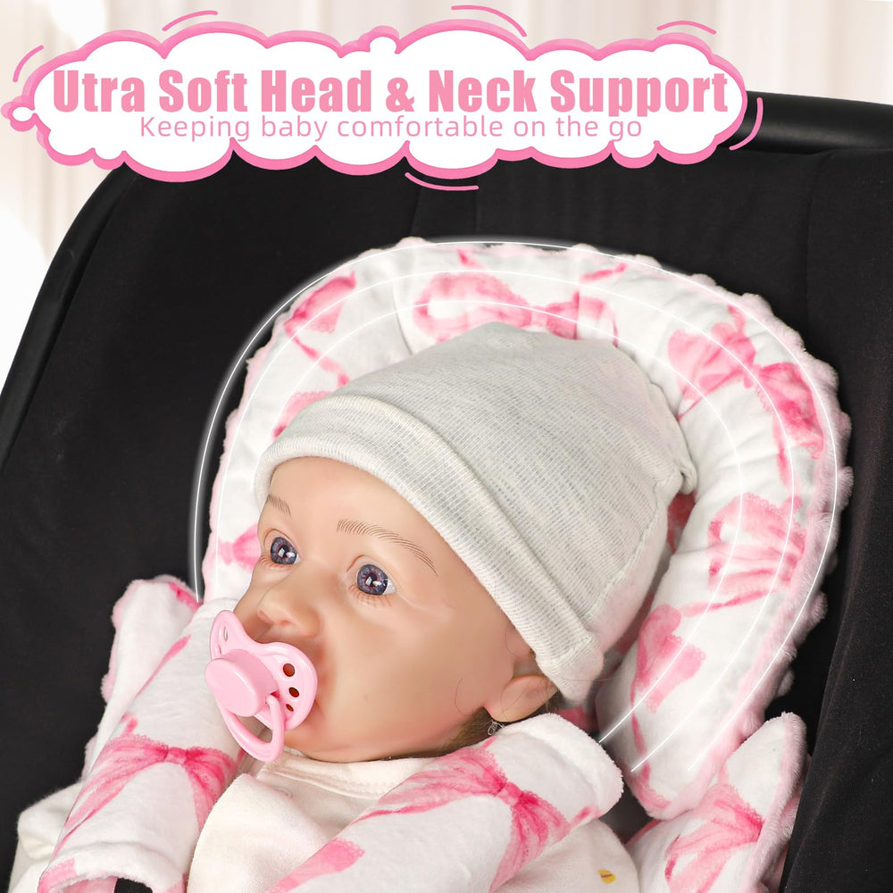 HNHUAMING head support compatible with 3-point or 5-point harness systems.