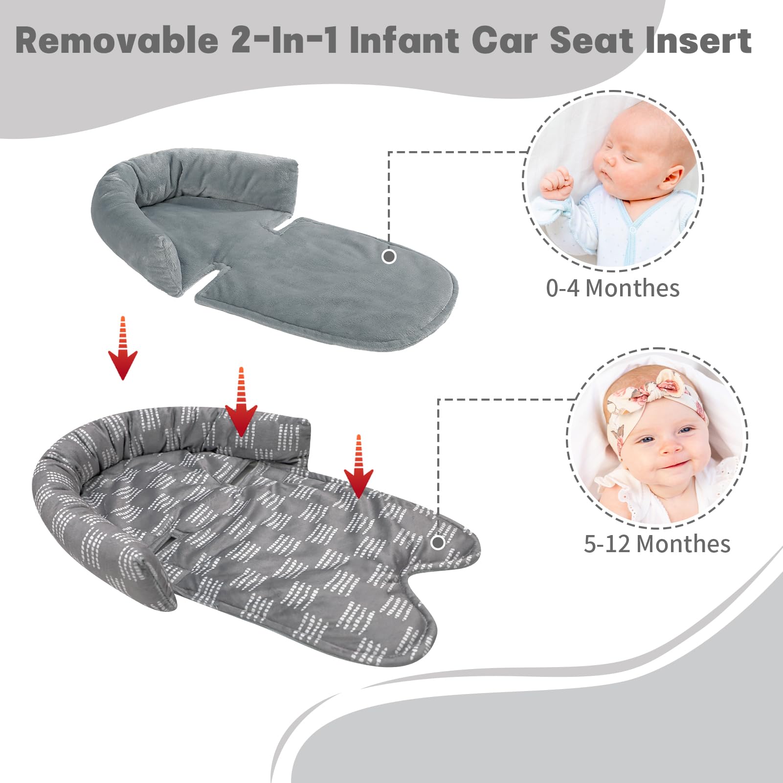 HNHUAMING body support provides gentle stabilization for neck and back on the go