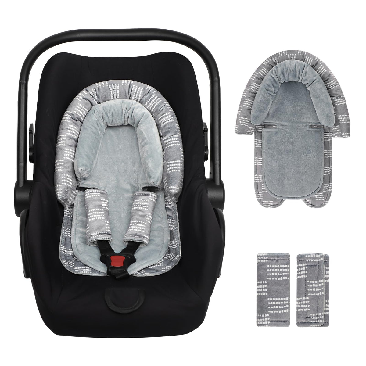 HNHUAMING infant car seat insert head support keeps newborn heads steady during car rides