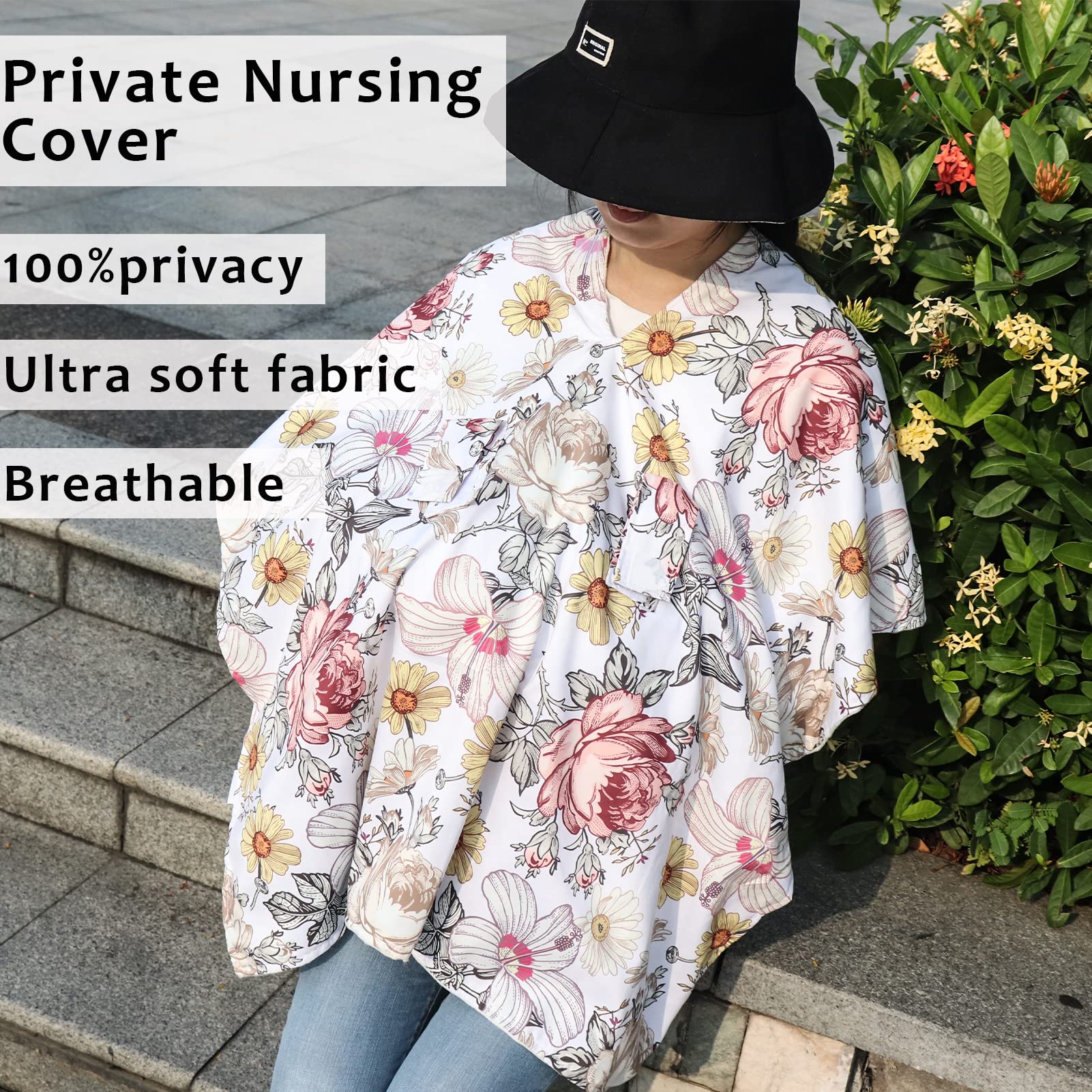 HNHUAMING infinity scarf function offers mom privacy while breastfeeding
