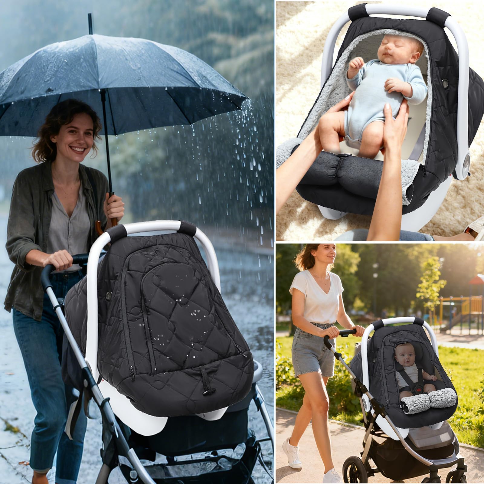 HNHUAMING machine washable car seat cover is durable and simple to care for.