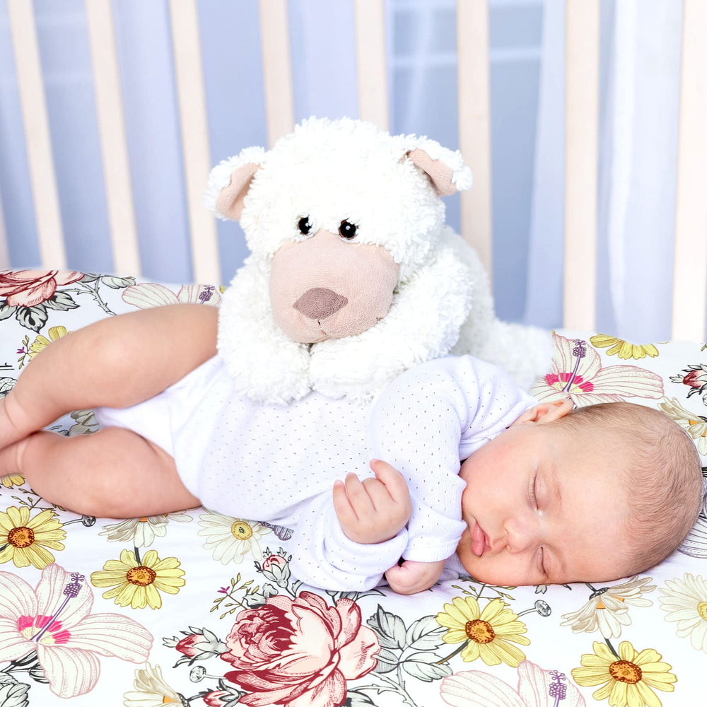 HNHUAMING machine-washable crib sheet withstands daily washing without deformation.