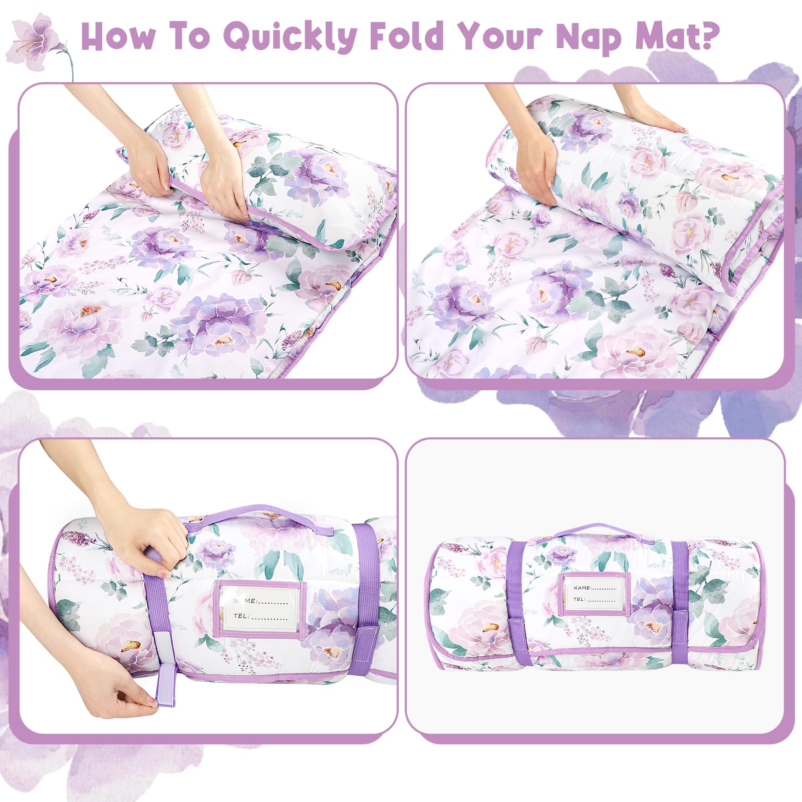 HNHUAMING machine-washable nap mat for simple care