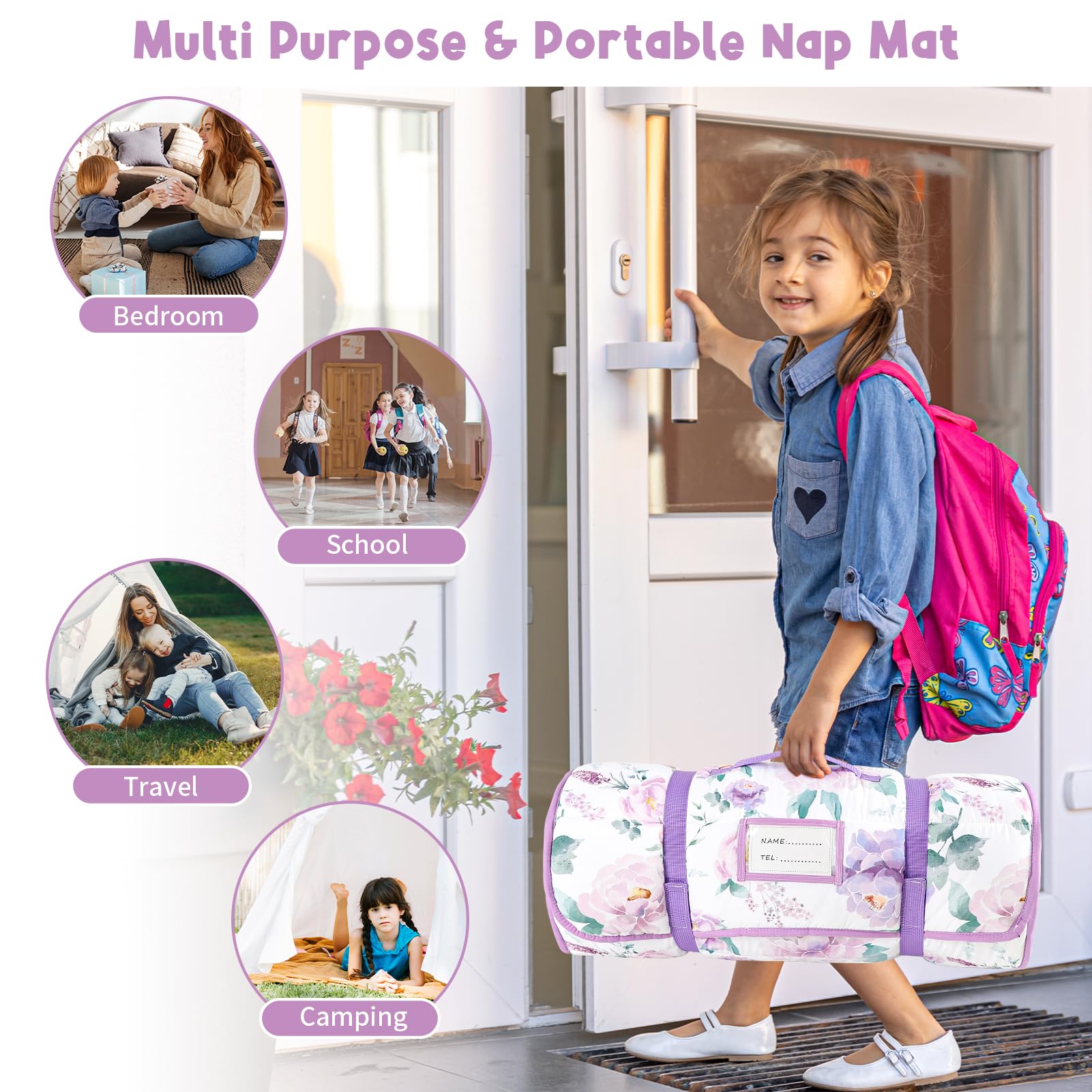 HNHUAMING versatile nap mat suitable for daycare and home use