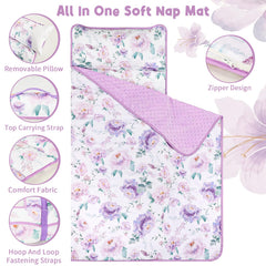 HNHUAMING nap mat floral pattern enhances cheerful naptime moments