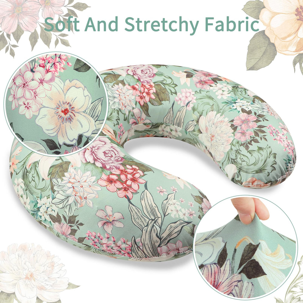 HNHUAMING nursing pillow cover featuring floral design to brighten nursery and protect pillow