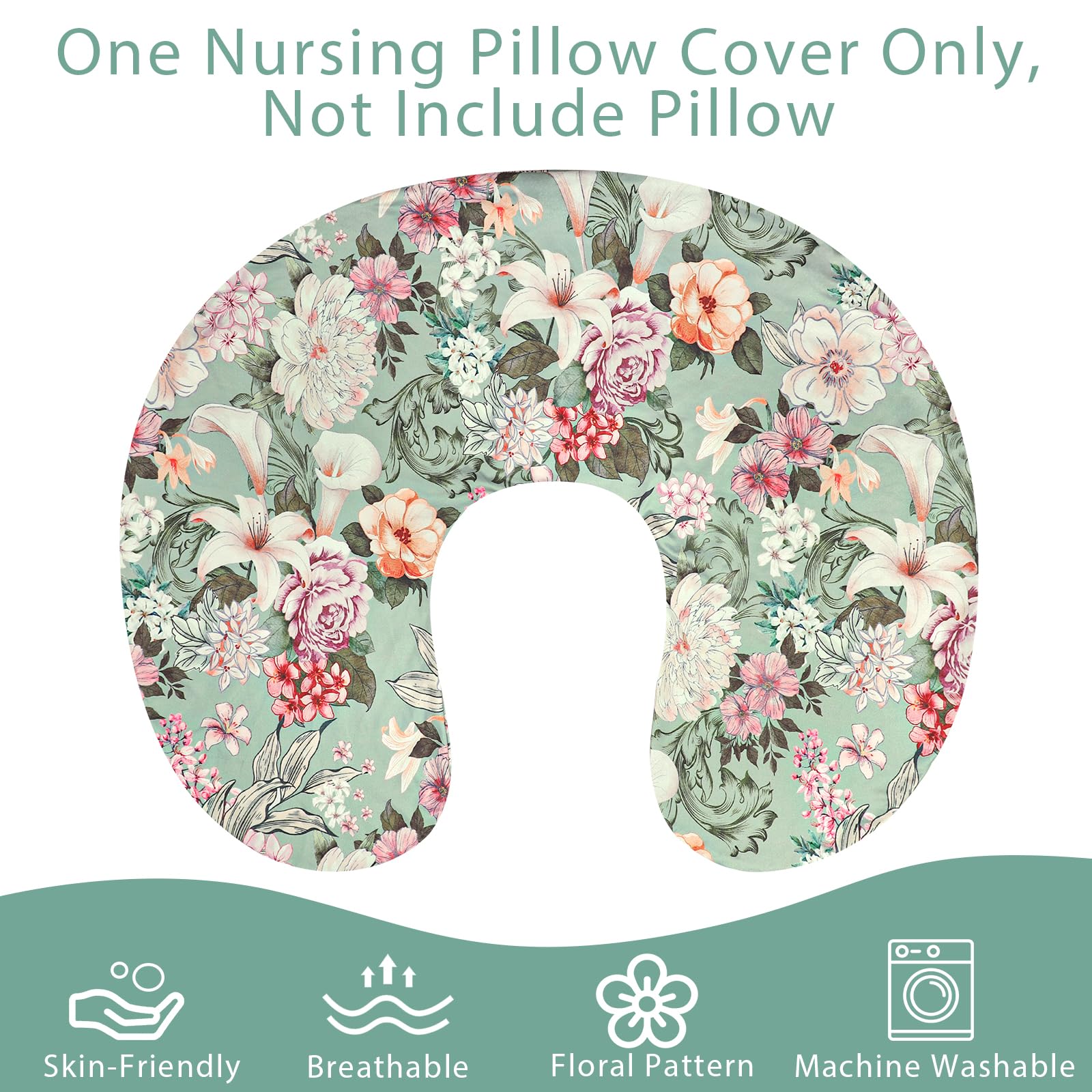 HNHUAMING soft fabric nursing pillow cover delivers gentle touch for baby skin
