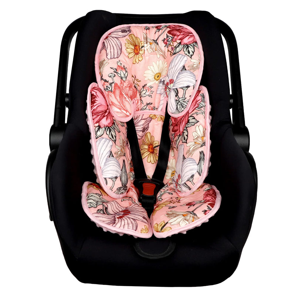 HNHUAMING pink infant head and body support keeps baby aligned on trips