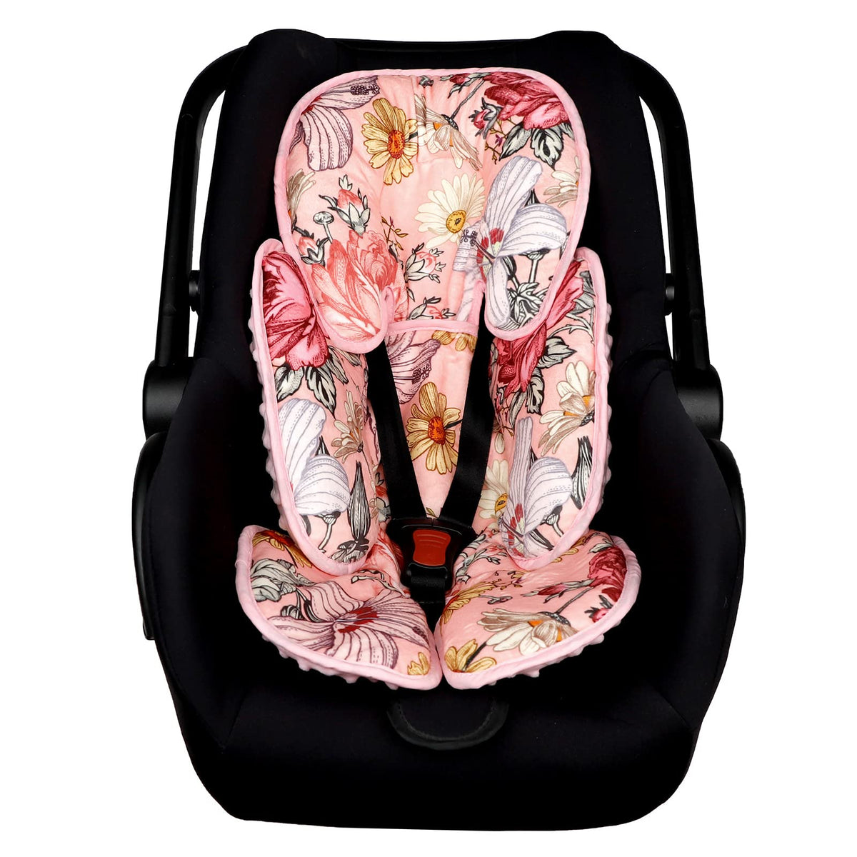HNHUAMING pink infant head and body support keeps baby aligned on trips