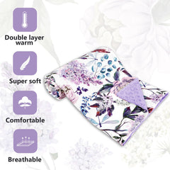 HNHUAMING double-layer blanket showing dotted backing ideal for soothing sleep.