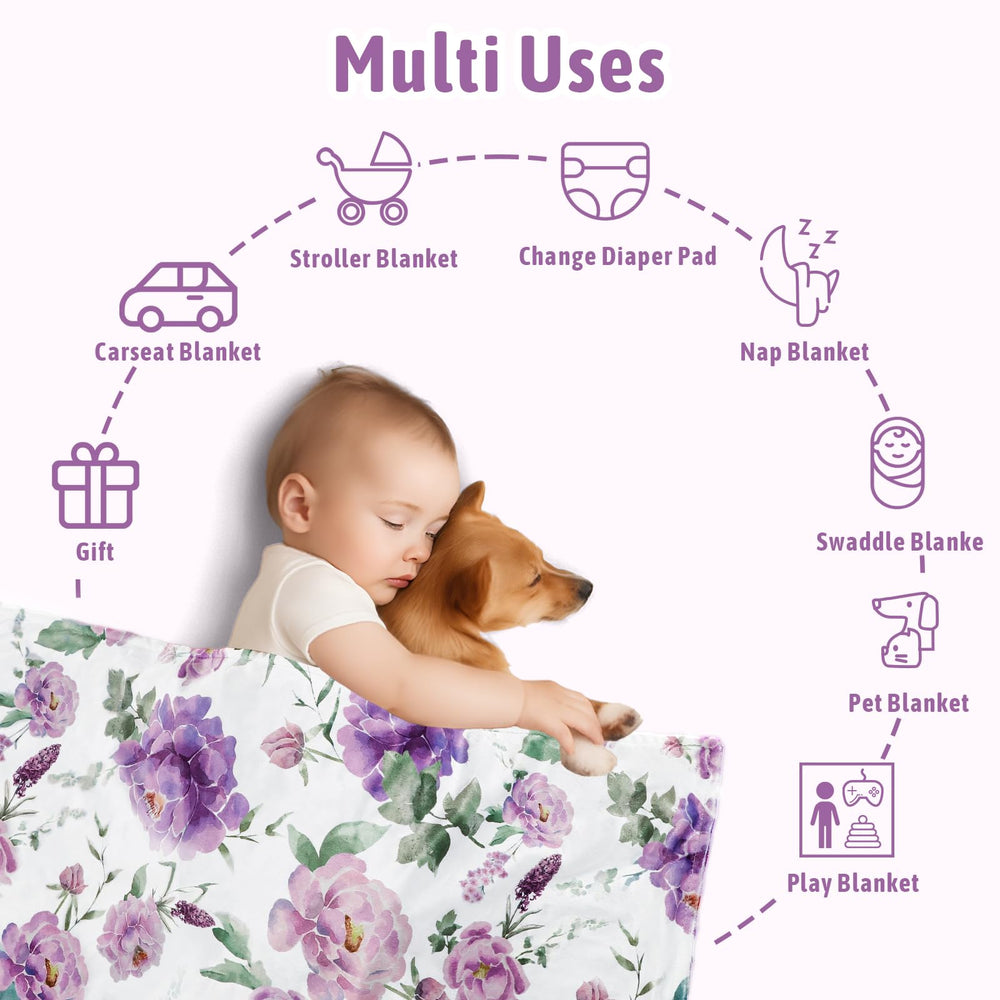 HNHUAMING purple floral pattern is machine-washable for easy care