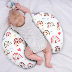 HNHUAMING Rainbow Nursing Pillow Cover fitting 22.5 x 18 inch pillows