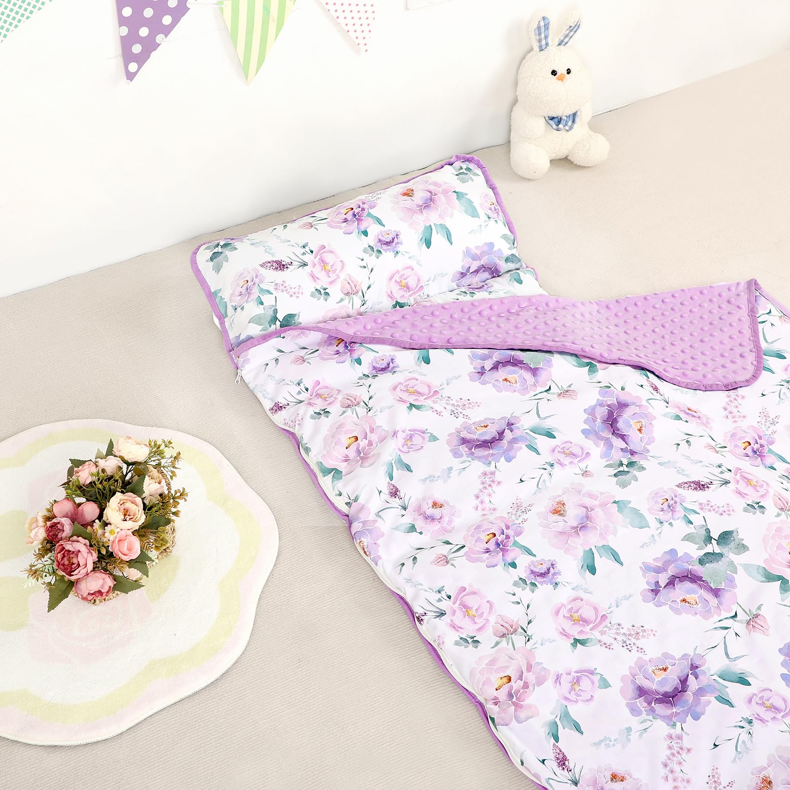 HNHUAMING roll-up nap mat with carrying handle for travel