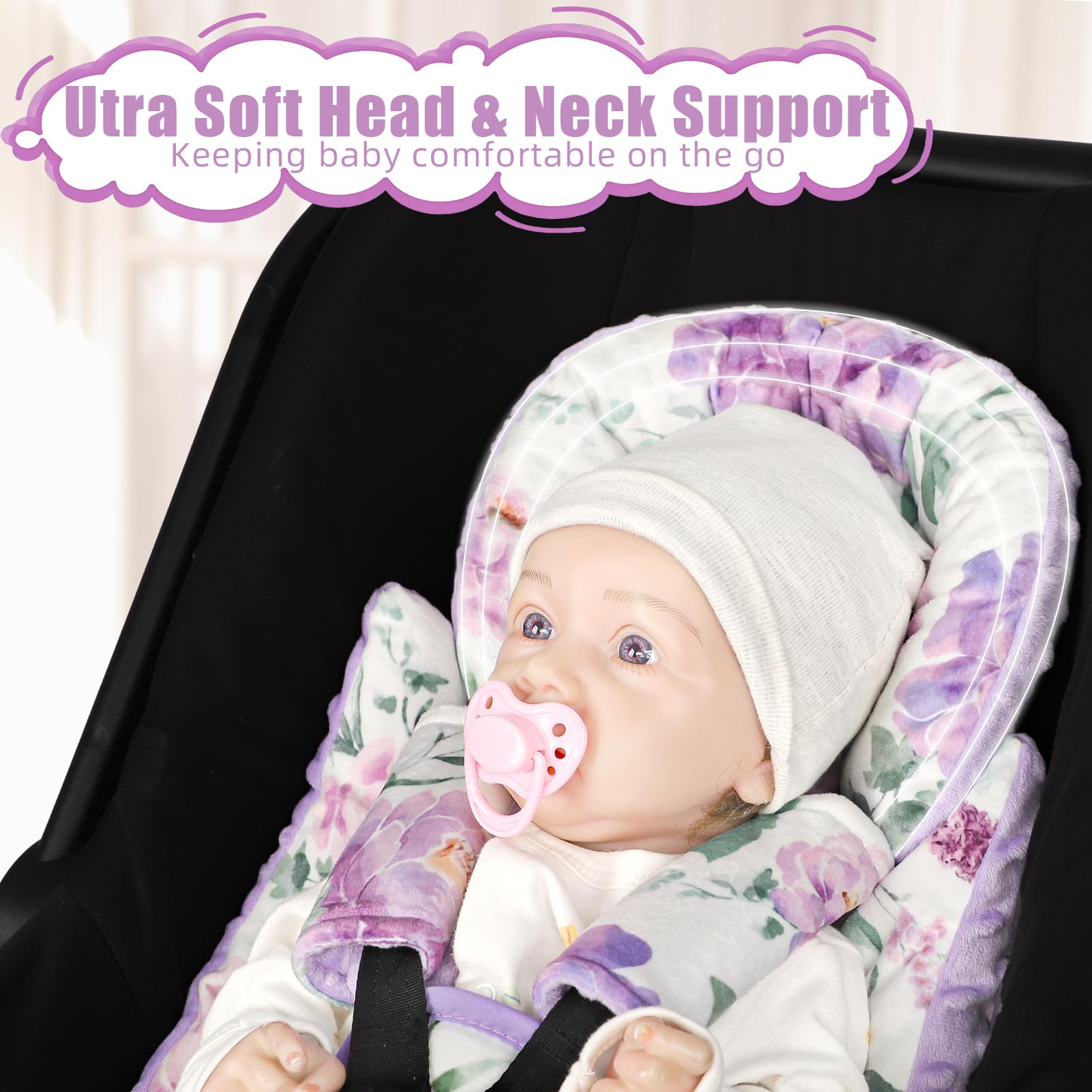 HNHUAMING shoulder strap covers help prevent irritation and chafing on delicate skin.