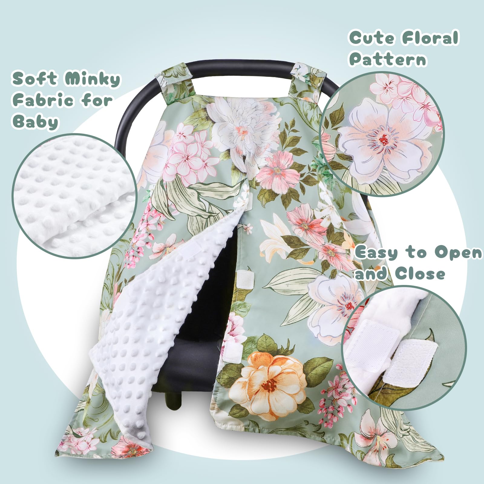 HNHUAMING soft cotton-mink-poly blend fabric feels gentle on baby's skin.