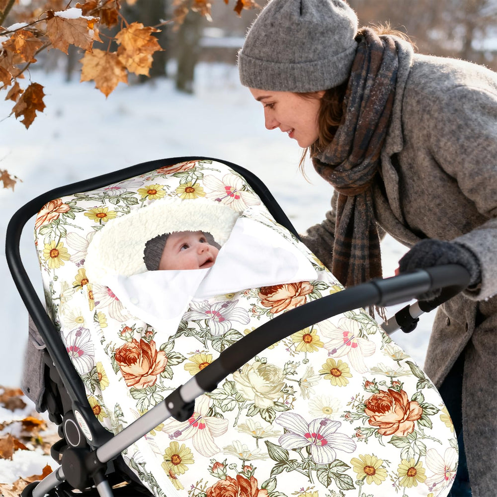 HNHUAMING stroller-compatible car seat cover fits standard seats.