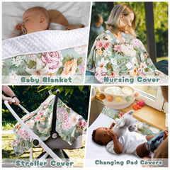 HNHUAMING stretchy stroller cover providing shade and protection on the go.