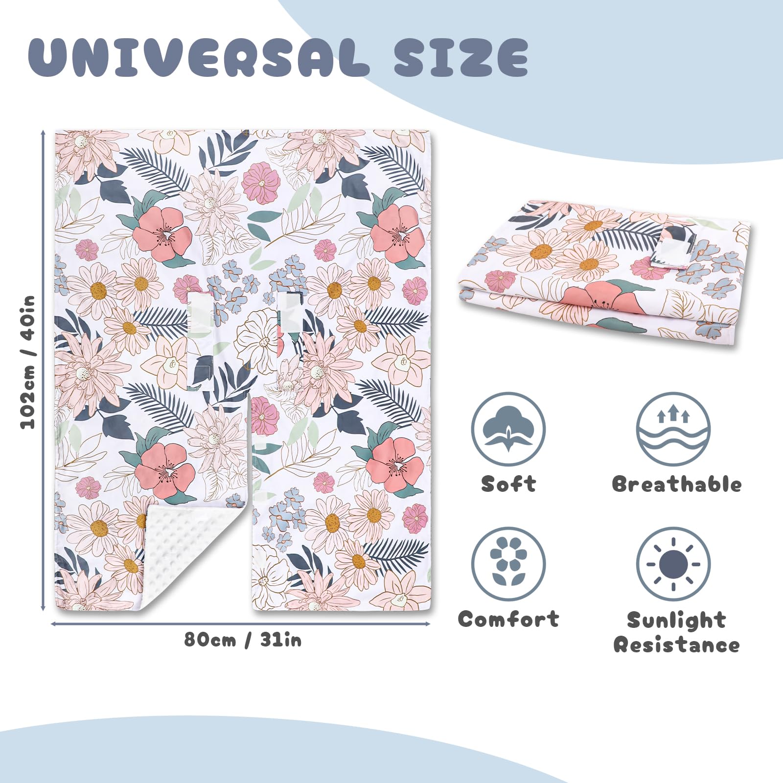 HNHUAMING suitable for boys and girls car seat cover and canopy