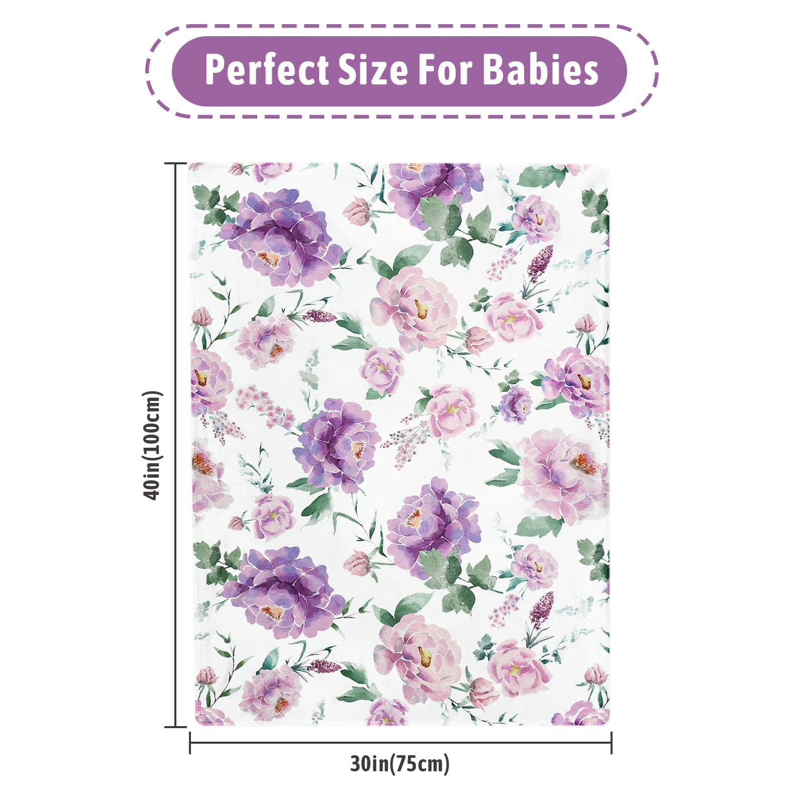 HNHUAMING swaddle blanket with double-layer backing for gentle warmth