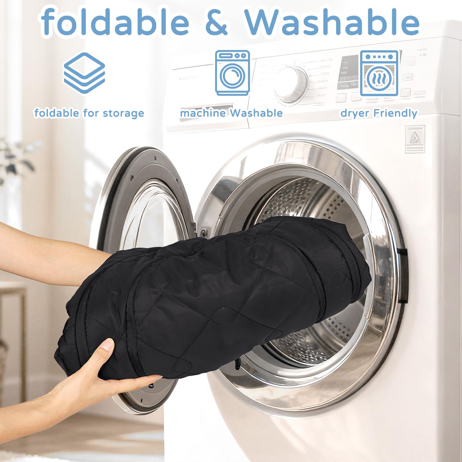 HNHUAMING weather resistant infant cover shields against wind on every trip.