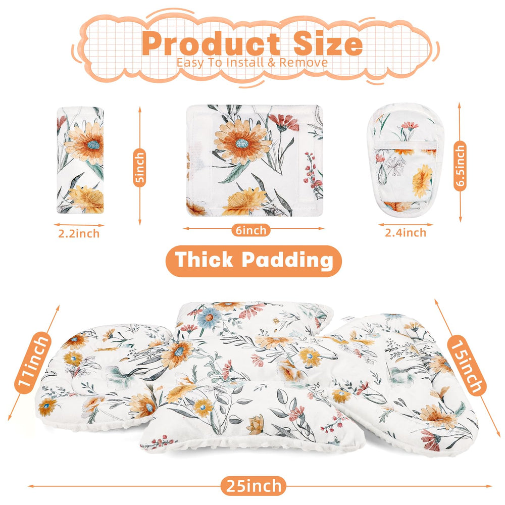 HNHUAMING 3-in-1 newborn support inserts comfort and adaptability for car seats and strollers.