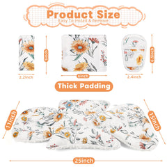 HNHUAMING 3-in-1 newborn support inserts comfort and adaptability for car seats and strollers.