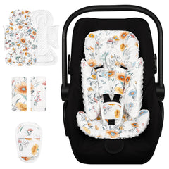HNHUAMING infant car seat insert with daisy flower design provides soothing visual cue for newborns.