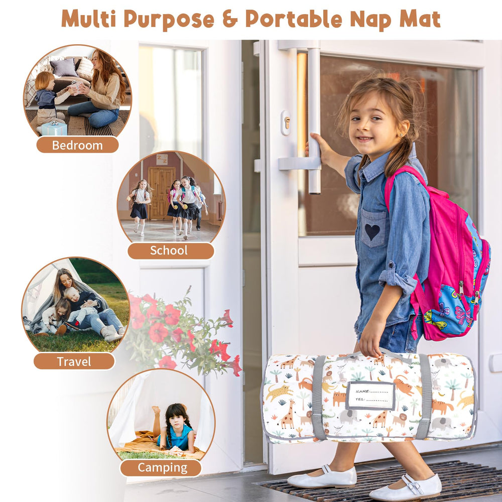 HNHUAMING nap mat is versatile for daycare, home, camping, and travel.