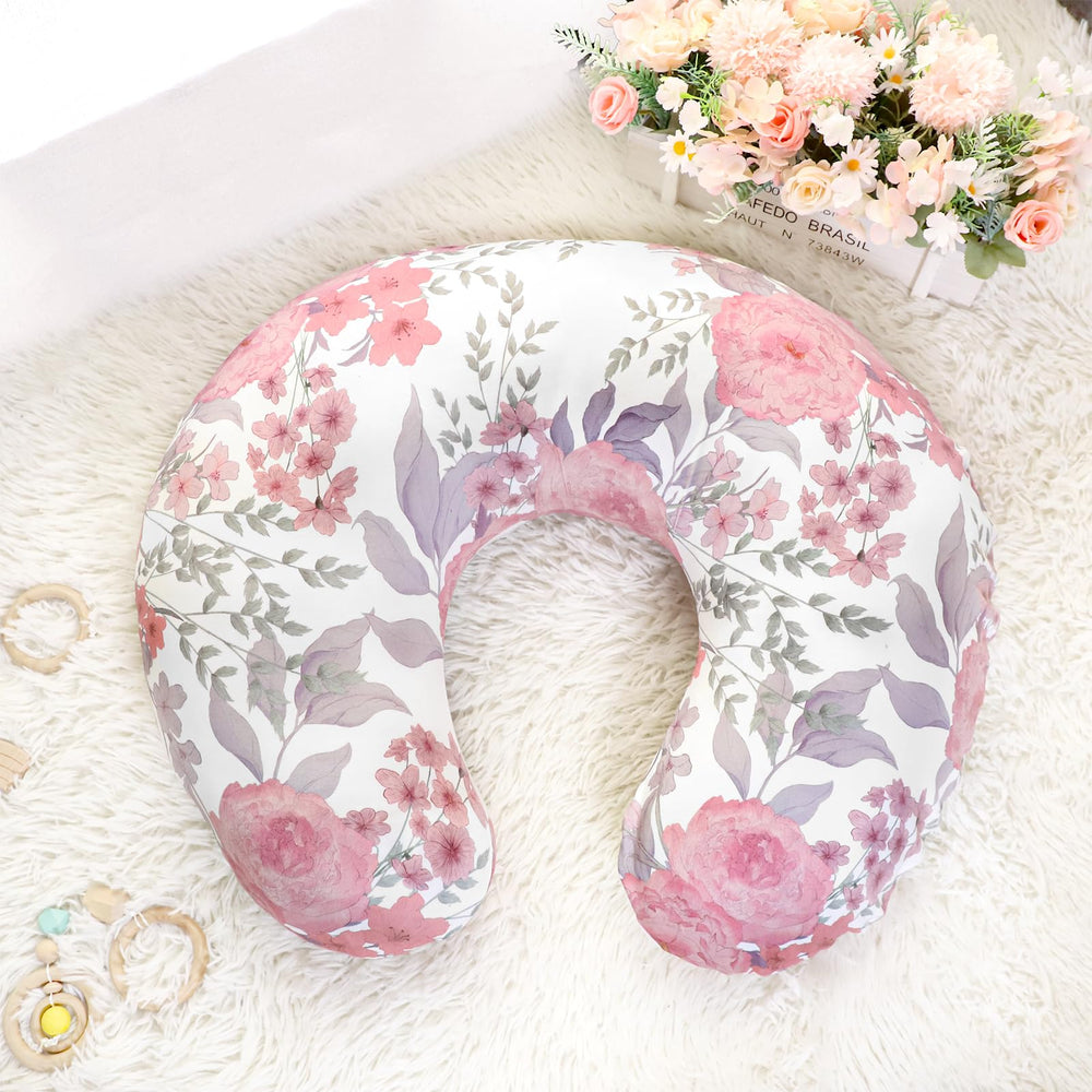 HNHUAMING nursing pillow cover easy-install with stretchy opening.