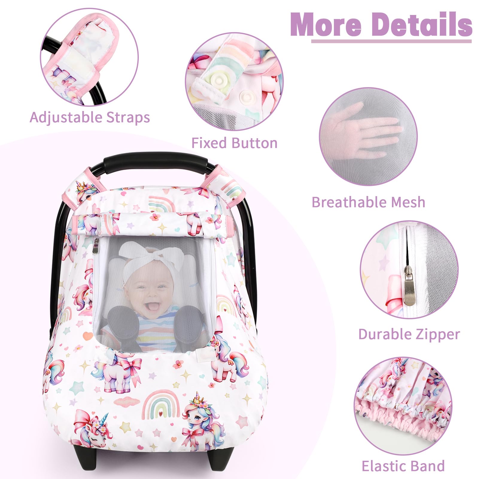 HNHUAMING full protection design shields from sun and wind during trips.
