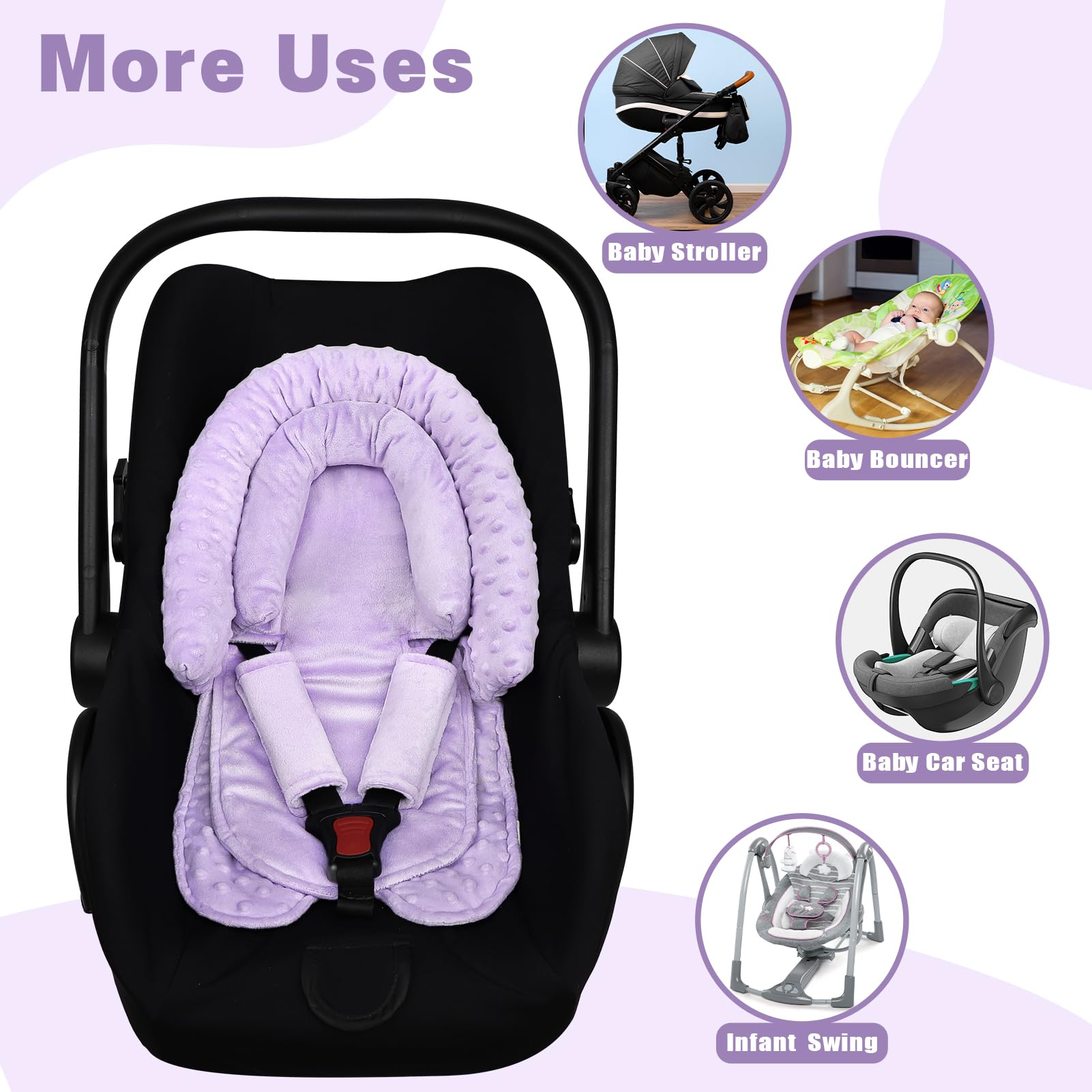 HNHUAMING easy-install machine-washable insert stays clean and ready for adventures