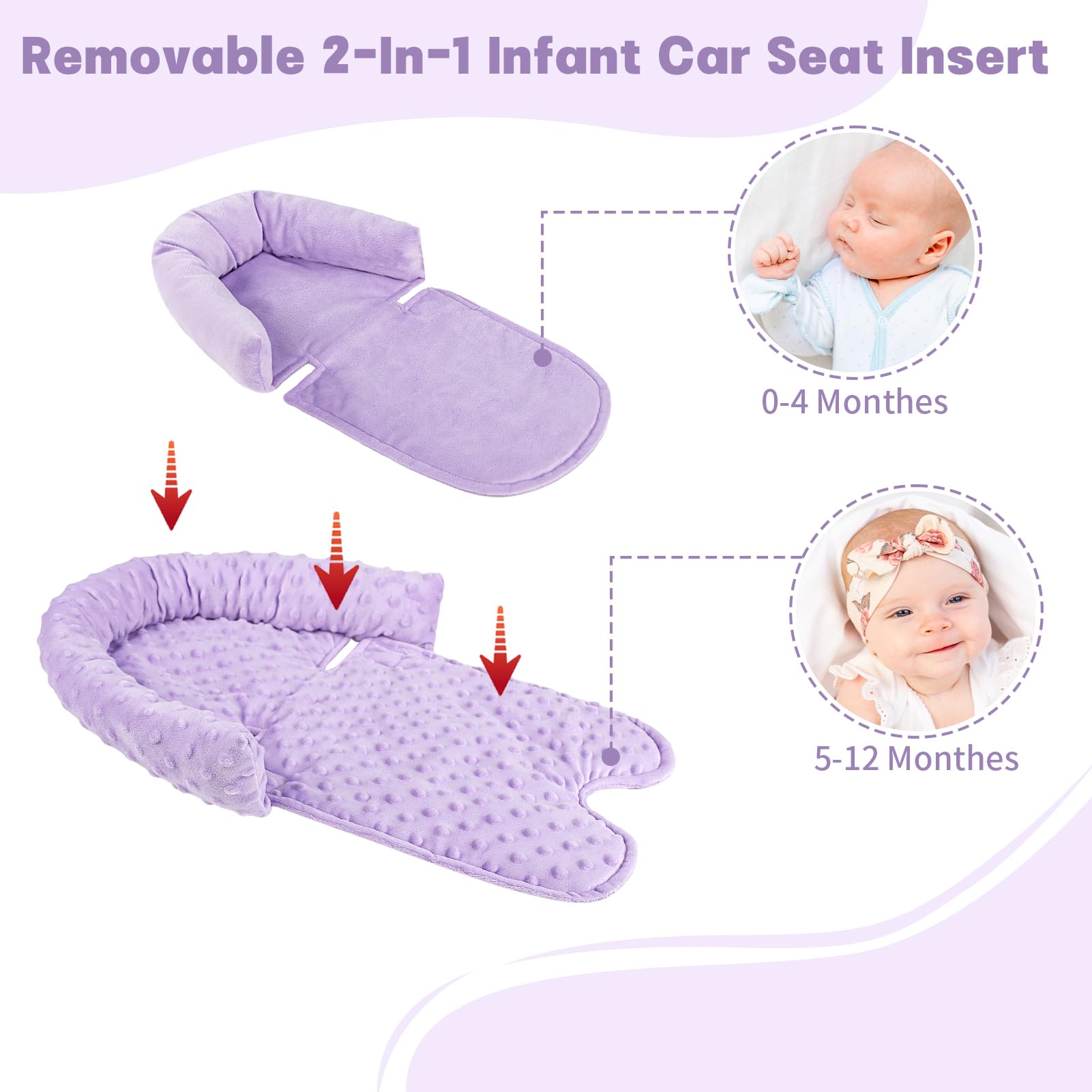 HNHUAMING strap pads protect shoulders from seat belt irritation on long trips