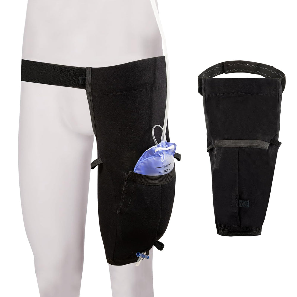 HNYG catheter leg bag holder inner pocket opening for easy insertion and removal.