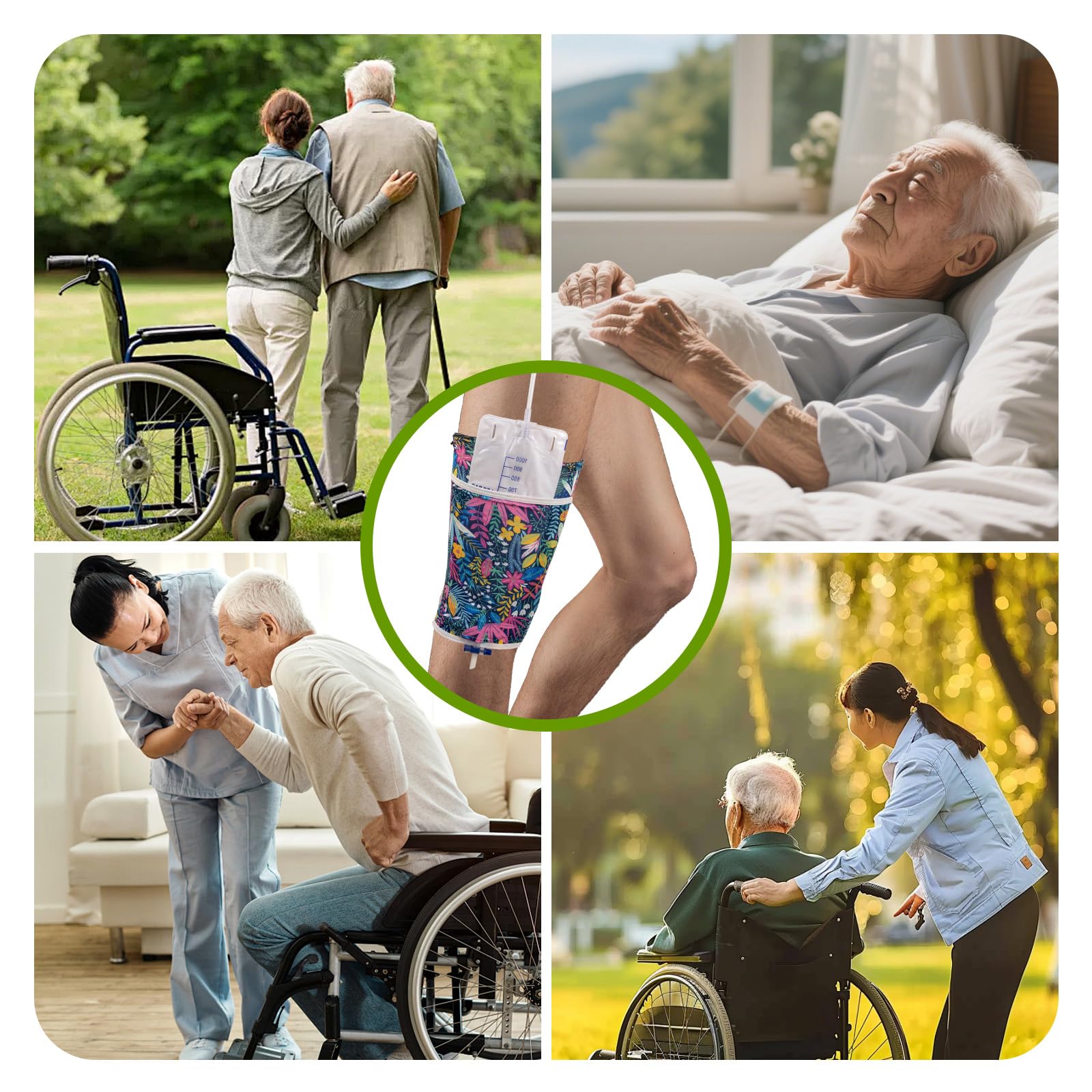 HNYG reusable and washable leg bag sleeve for everyday use.