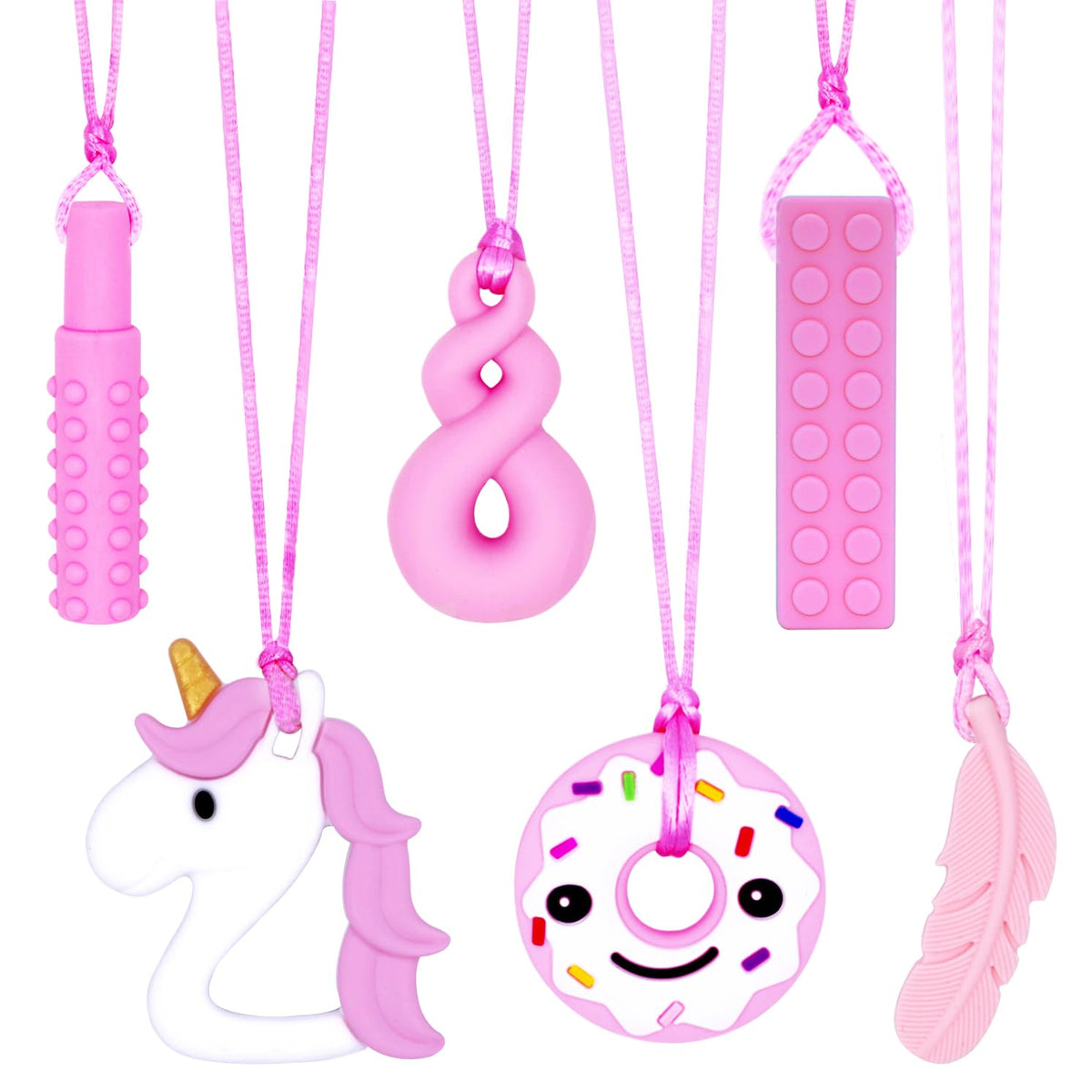 Hoaisun chew necklace mace shape for calming sensory input and focus.