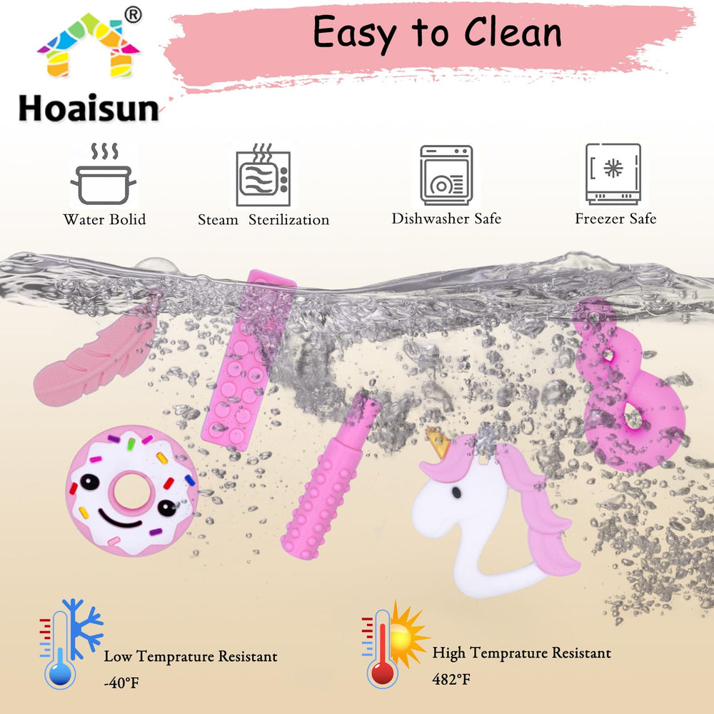 Hoaisun chew necklace twist shape offers sensory relief and focus.