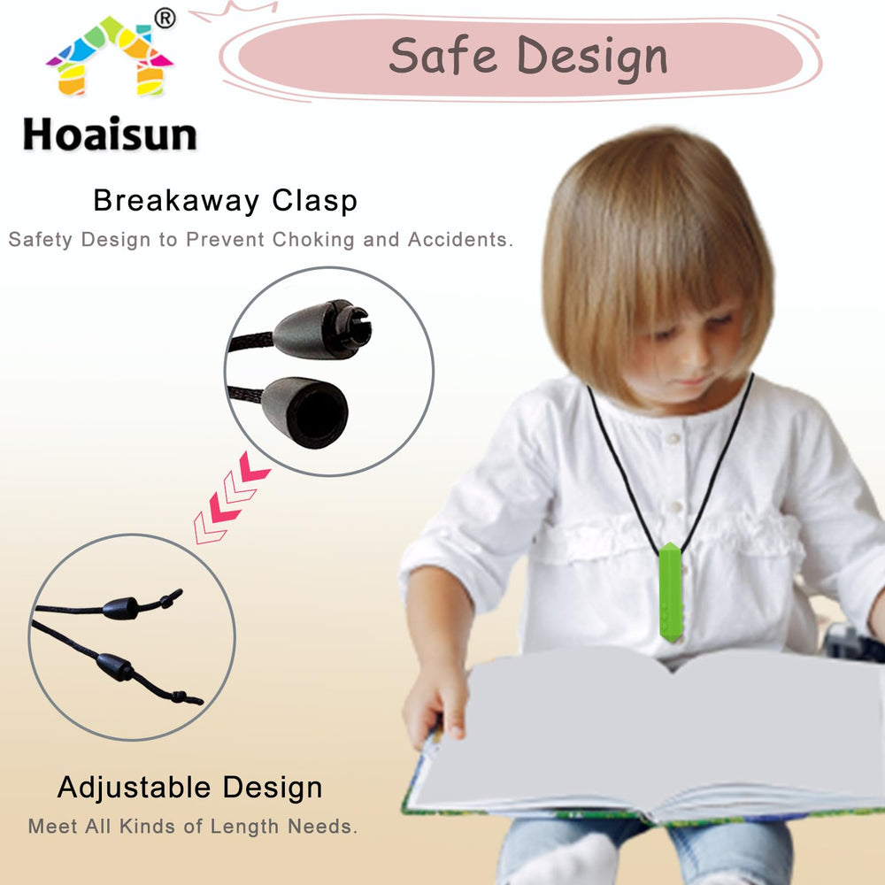 Hoaisun chewy necklaces breakaway clasp enhances safety during play.