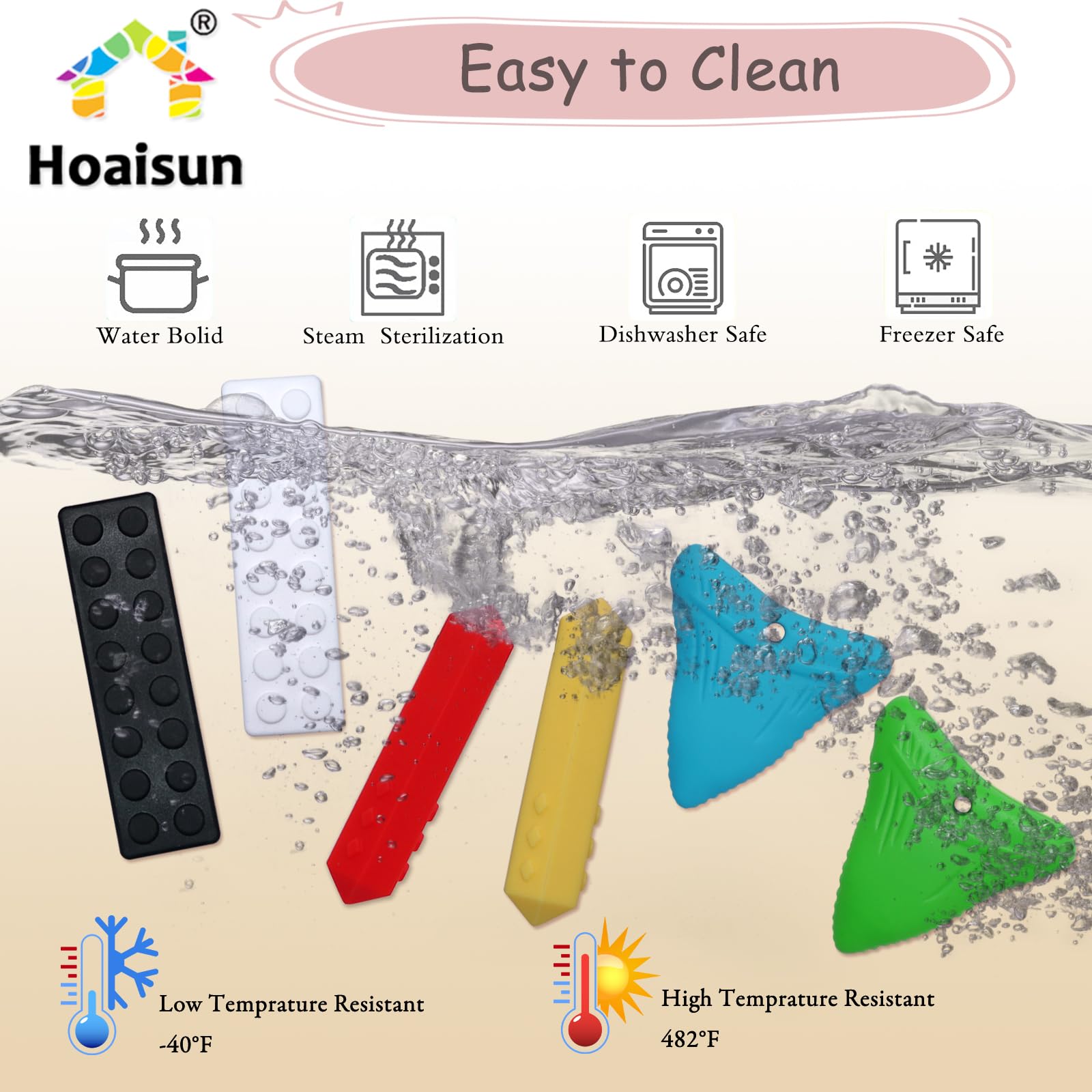 Hoaisun sensory chew necklace 6-pack offers versatile options.