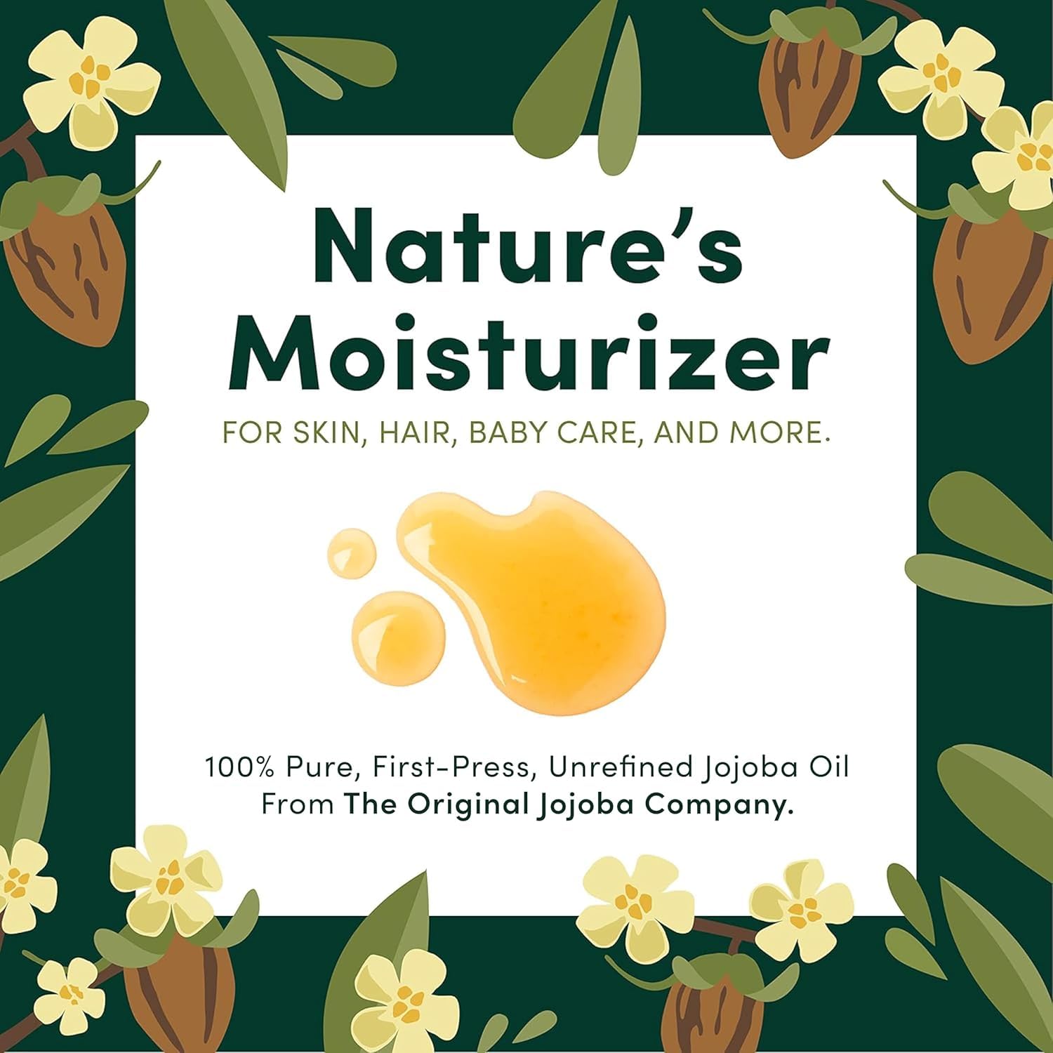 HobaCare jojoba baby oil applied to baby skin for daily moisture